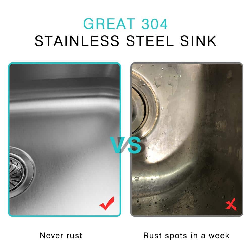 18-Gauge Stainless Steel 18 in. Single Bowl Undermount Kitchen Sink with Bottom Grid - Hercitys