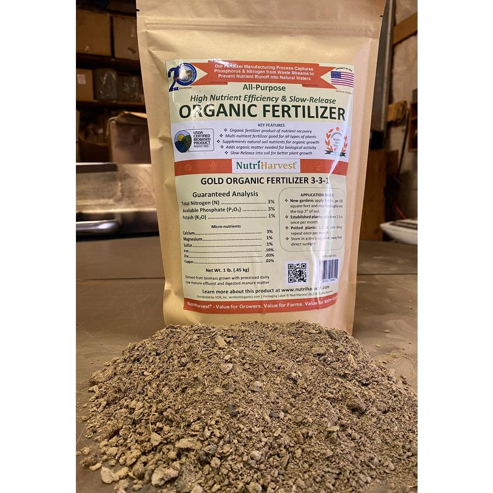 3-3-1 lbs.,1 lb. Bag NutriHarvest Gold Organic Fertilizer - Hercitys