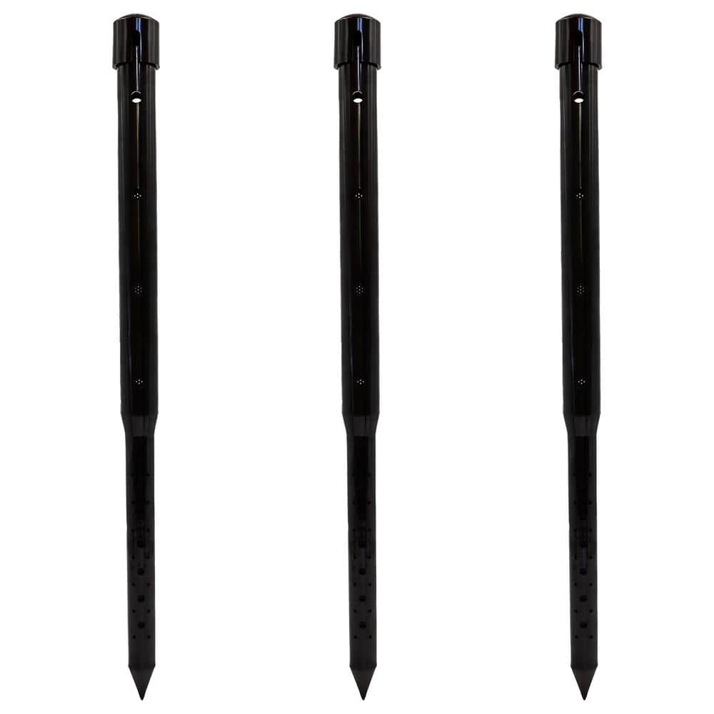 24 in. Watering Stakes (3-Pack) – Black - Hercitys