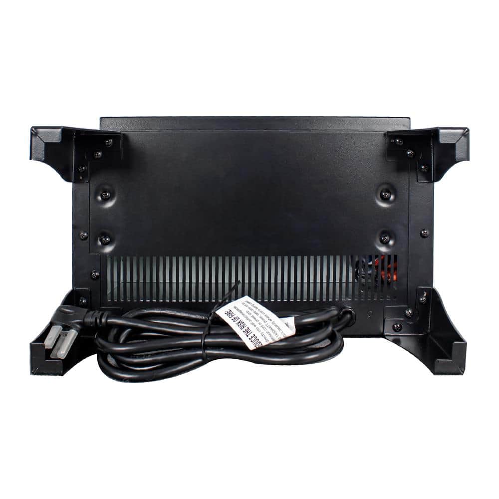 14 in. 1400-Watt Overheating Safety Protection Freestanding Electric Fireplace Space Stove Heater with Flame - Hercitys