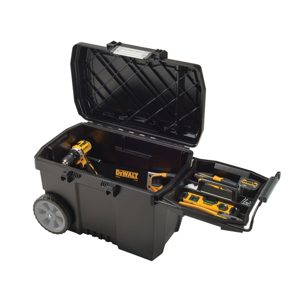 25 in. W 15 Gal. Polypropylene Rolling Tool Box - Hercitys