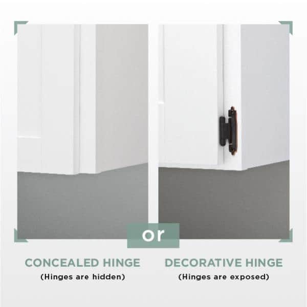 1 Pair Frameless 35 mm 110-Degree Full Overlay Soft Close Nickel Cabinet Hinge (2 Pieces) - Hercitys