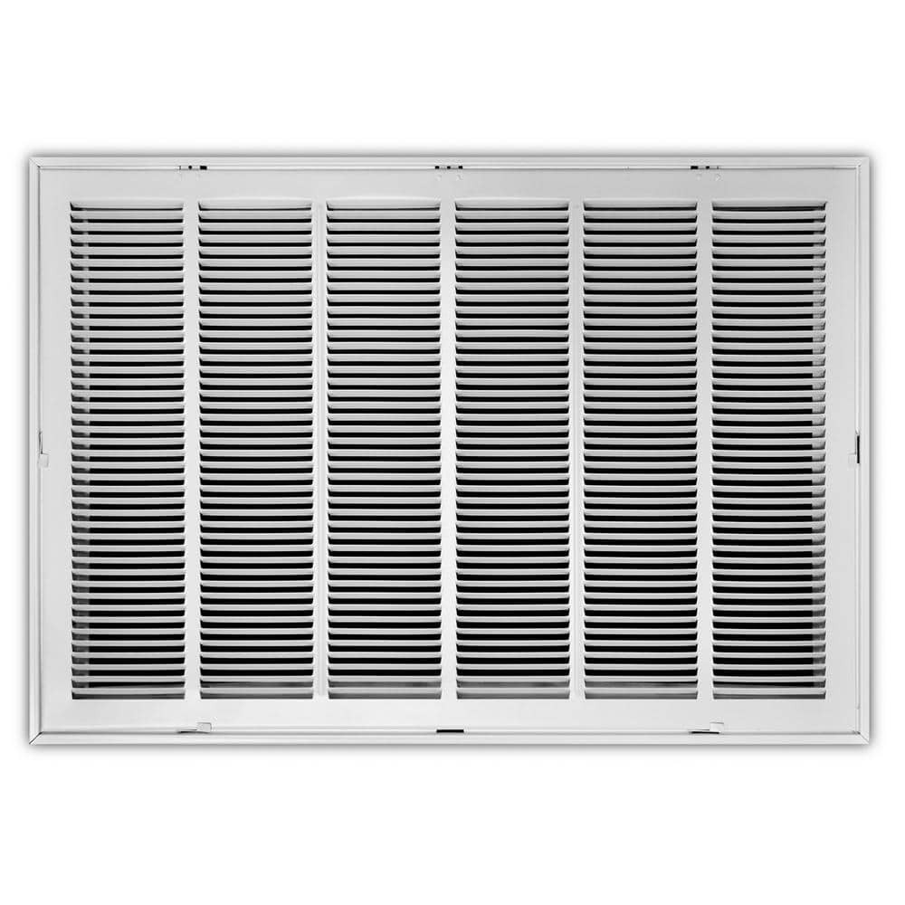 30 in. x 20 in. Steel Return Air Filter Grille in White - Hercitys