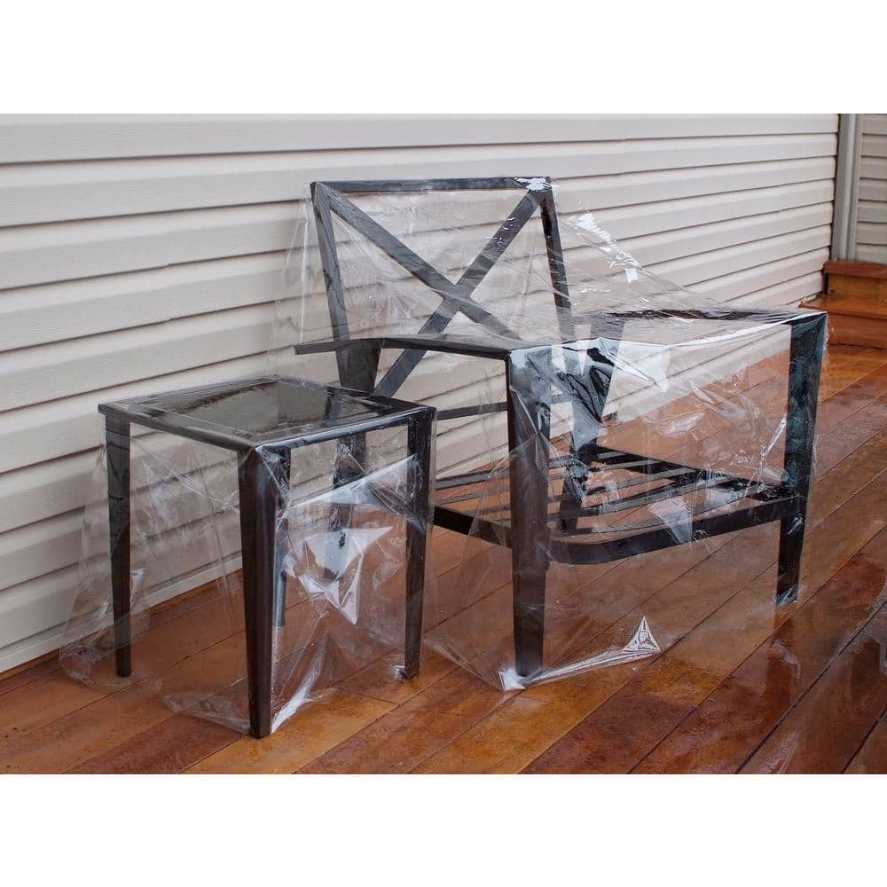 44 in. x 216 in. x 4 Mil Clear Rolled Vinyl Sheeting - Hercitys