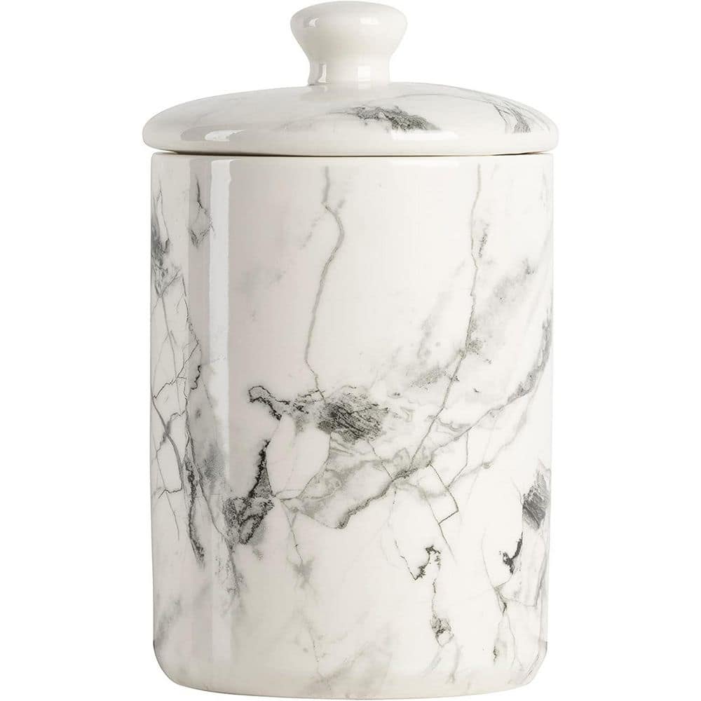 3 Piece Set Ceramic Marble Kitchen Canister - Hercitys