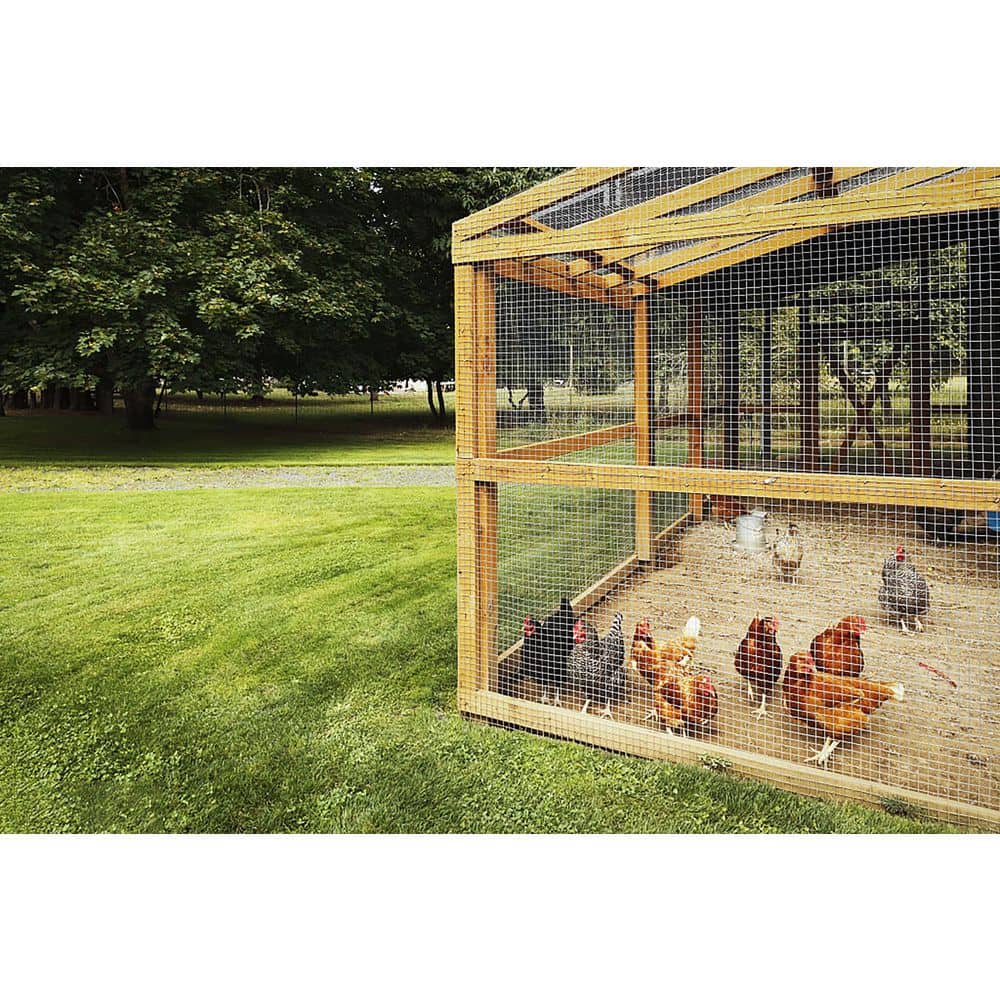 1/4 in. x 36 in. x 50 ft. Hardware Cloth Welded SIlver Metal Edging Hot-Dip Galvanized Chicken Wire Fence Garden Plant - Hercitys