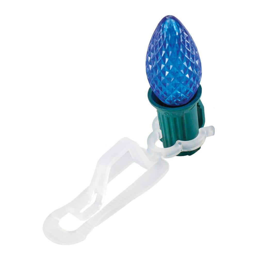 3.5 in. Clear Outdoor Universal Christmas Light Clips (Set of 50) - Hercitys