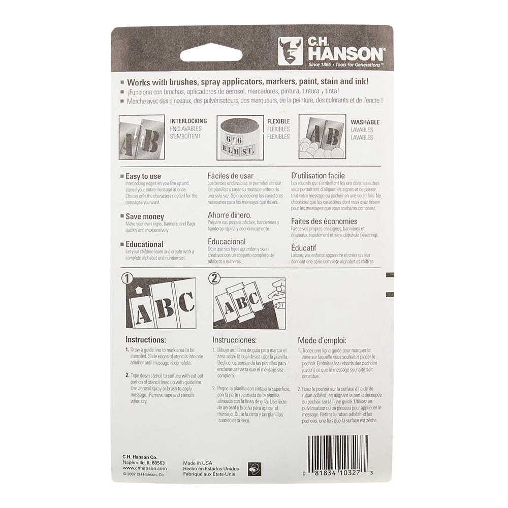 3 in. Stencil Letter Set - Hercitys