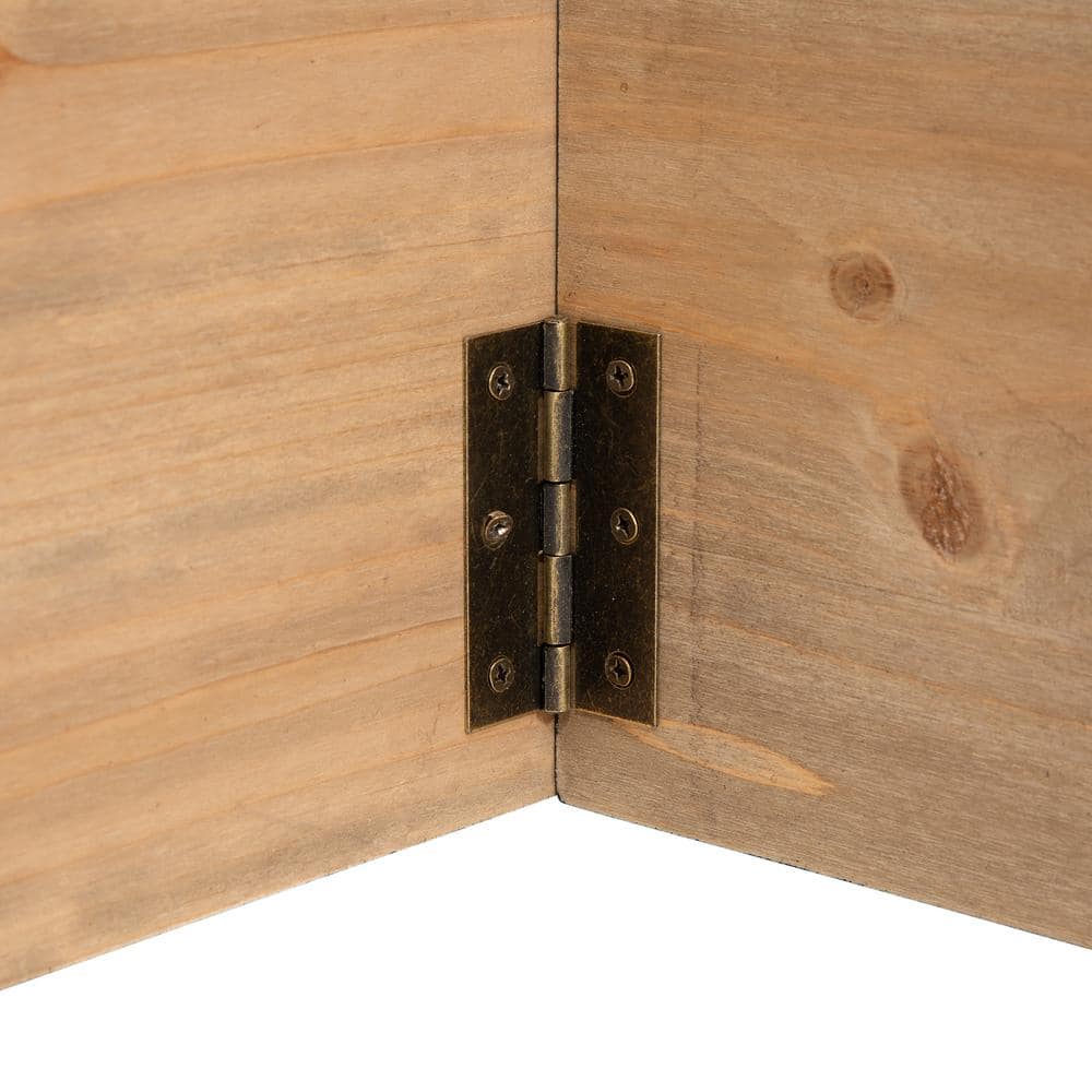 22 in. D Washed Black Wooden Tree Collar (KD) - Hercitys