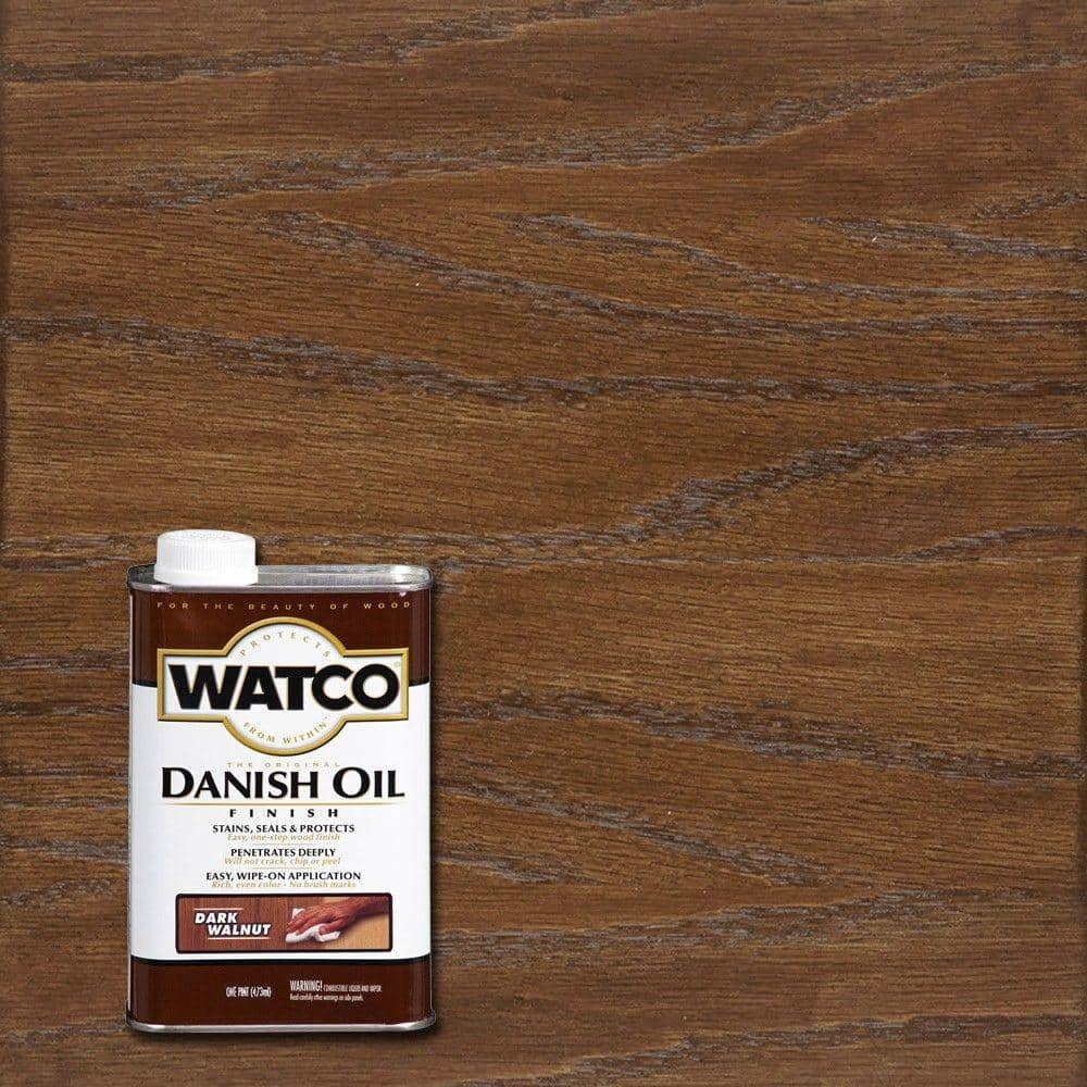 1 Pint Danish Oil in Dark Walnut Wood Sealers Oil/Conditioners (4 Pack) - Hercitys