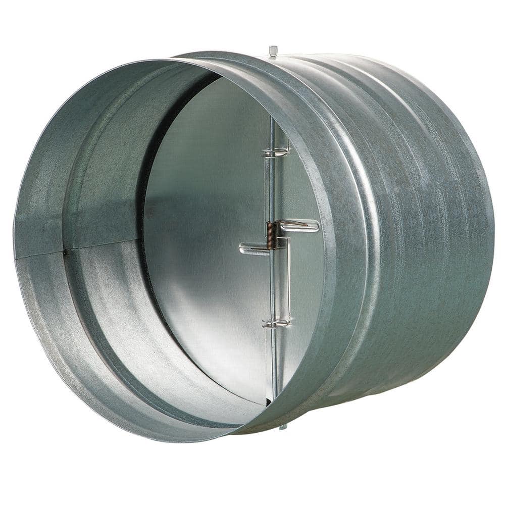 5 in. Galvanized Back-Draft Damper with Rubber Seal - Hercitys
