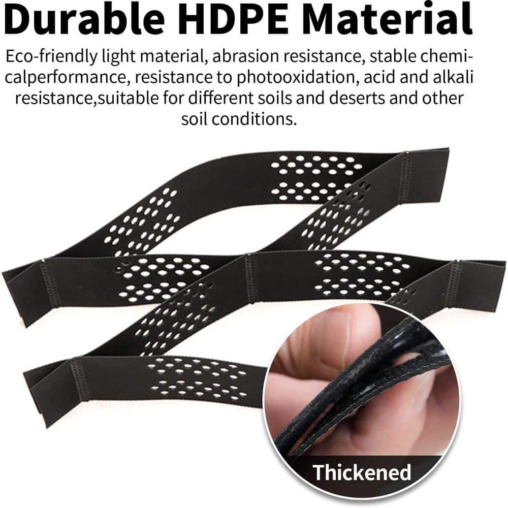 2 in. Ground Stabilization Grid-Heavy-Duty 1885 lb. /sq. ft. Load, for Driveways, Patios (9 x 17 ft. 108 sq. ft. ) - Hercitys