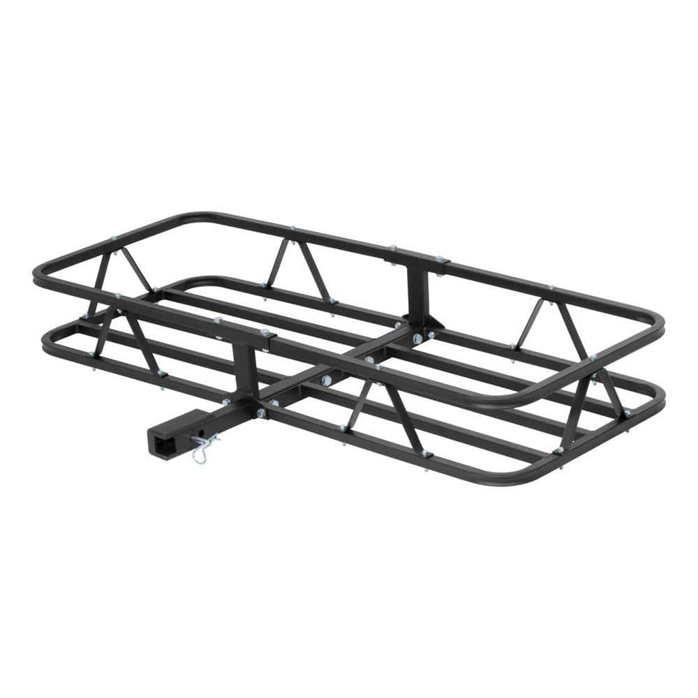 500 lb. Capacity 48 in. x 20 in. Steel Basket Style Hitch Cargo Carrier for 2 in. Receiver with Adapter Sleeve - Hercitys