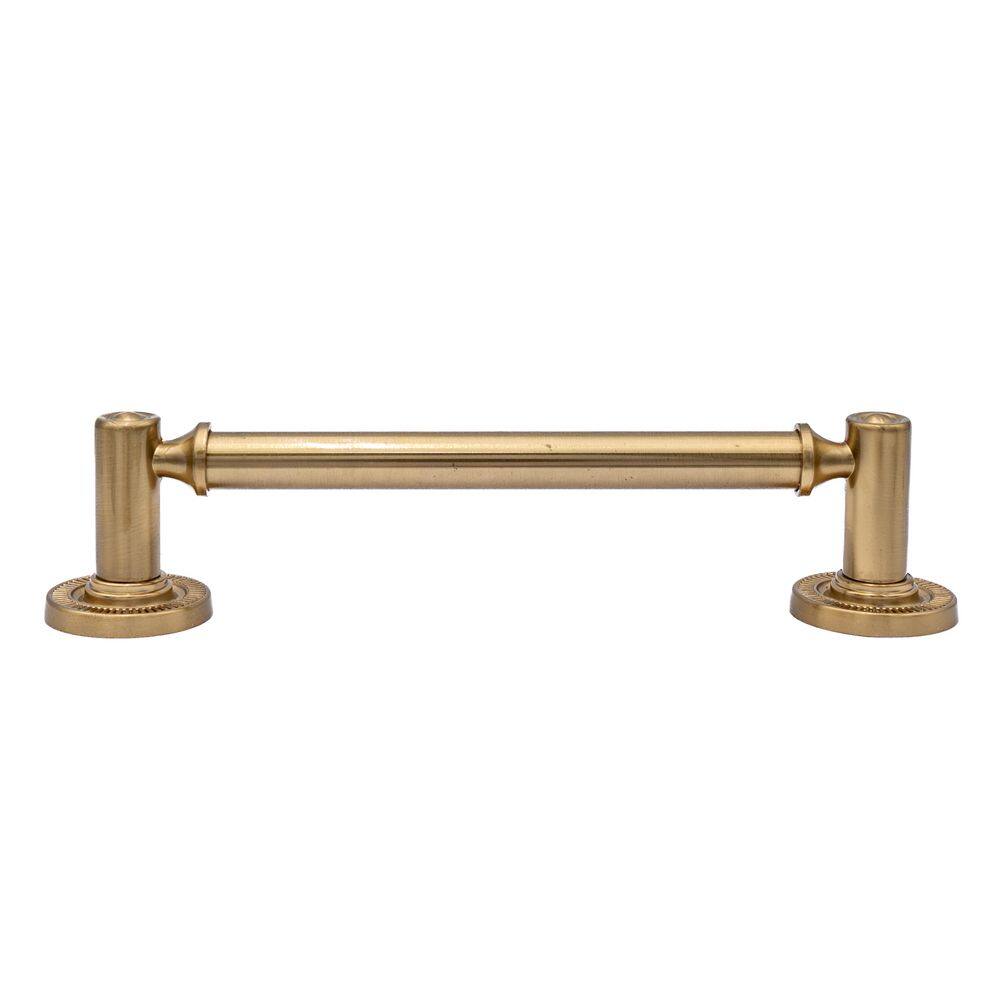 10-Pack Minted 5 in. (127 mm) Center-to-Center Traditional Satin Brass Bar Drawer Pull - Hercitys