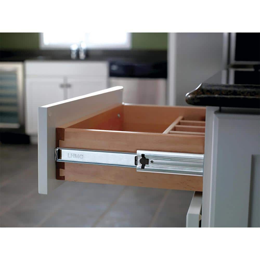 4 Pairs 20 in. Soft Close Ball Bearing Full Extension Drawer Slide 4-Pairs (8 Pieces) - Hercitys