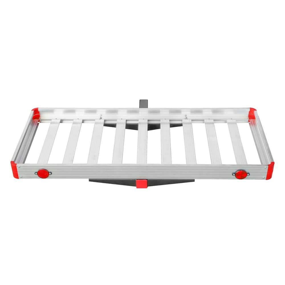 500 lb. Capacity Basket-Style 48 in. x 21 in. Aluminum Cargo Carrier for Class III and IV, Standard 2 in. Receivers - Hercitys