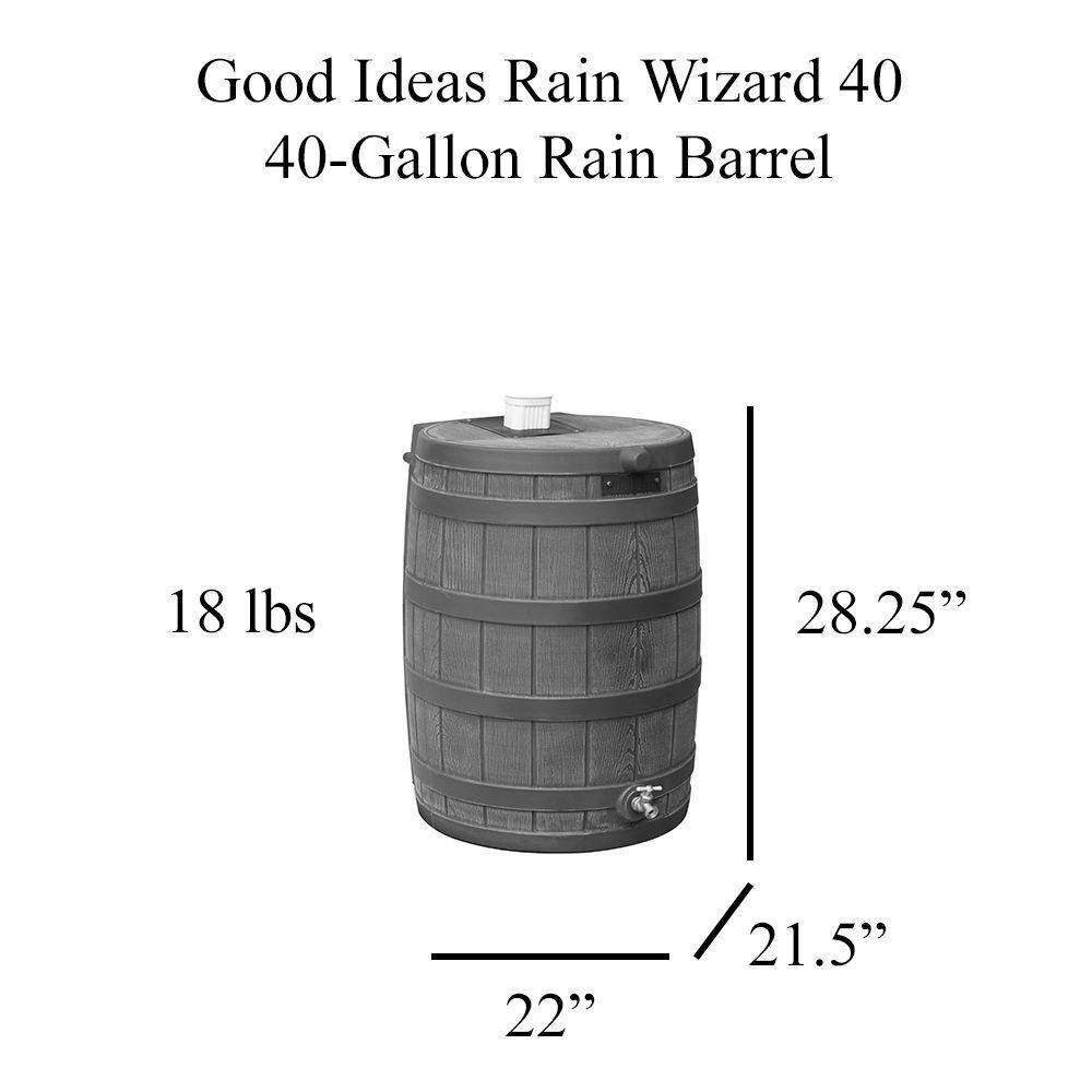 40 Gal. Darkened Ribs Terra Cotta Rain Wizard - Hercitys