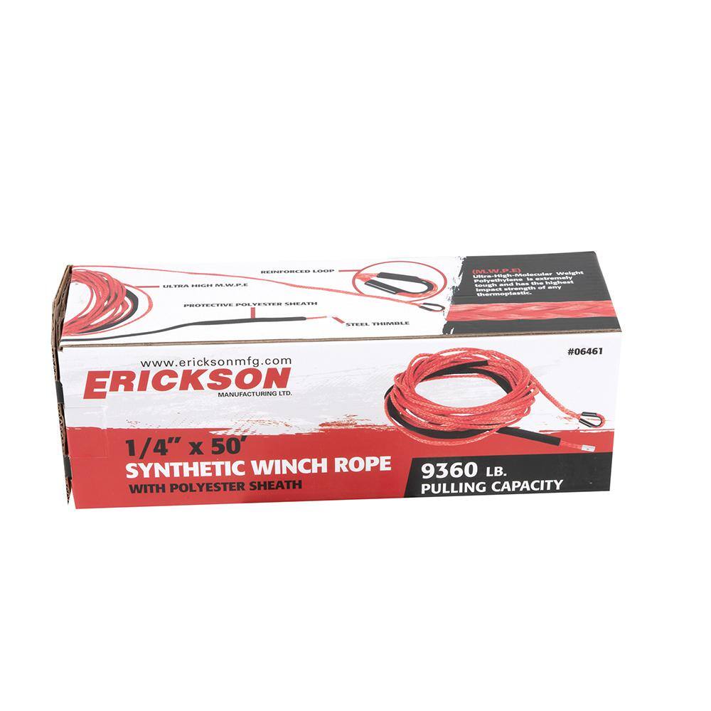 1/4 in. x 50 ft. Synthetic Rope - Hercitys