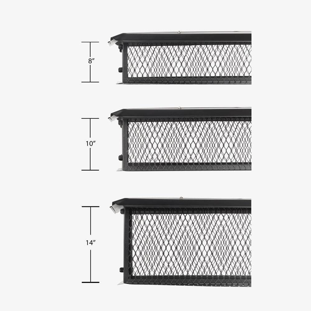 41 in. x 17 in. x 8 in. H Chimney Cap in Black Galvanized Steel - Hercitys