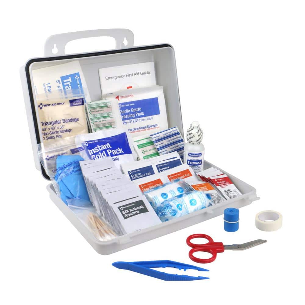230-Piece Plastic OSHA First Aid Kit - Hercitys