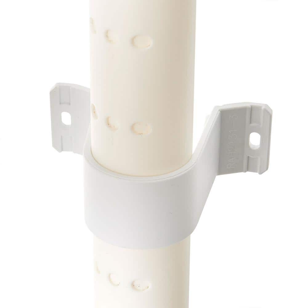 4 Shelf Adjustable Ventilated Medium Duty Shelving Unit, White, 14 x 32 x 54.5 inches - Hercitys