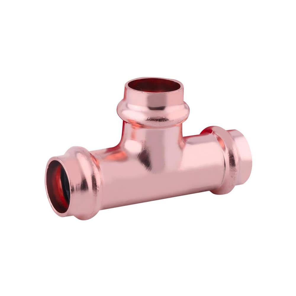 2 in. x 2 in. x 1 in. Copper Press Tee Press Fit x Press Fit x Press Fit - Hercitys