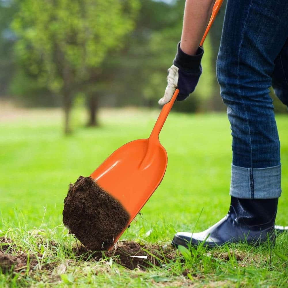 43 in. Plastic Snow Shovel with Inches Long Plastic Handle Durable Multi-Purpose Plastic Snow Shovel (2-Pack) - Hercitys