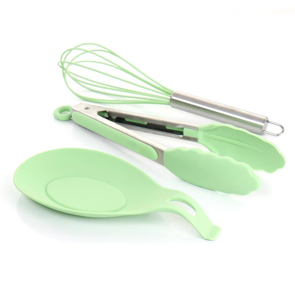 12-Piece Mint Green Utensil Set - Hercitys