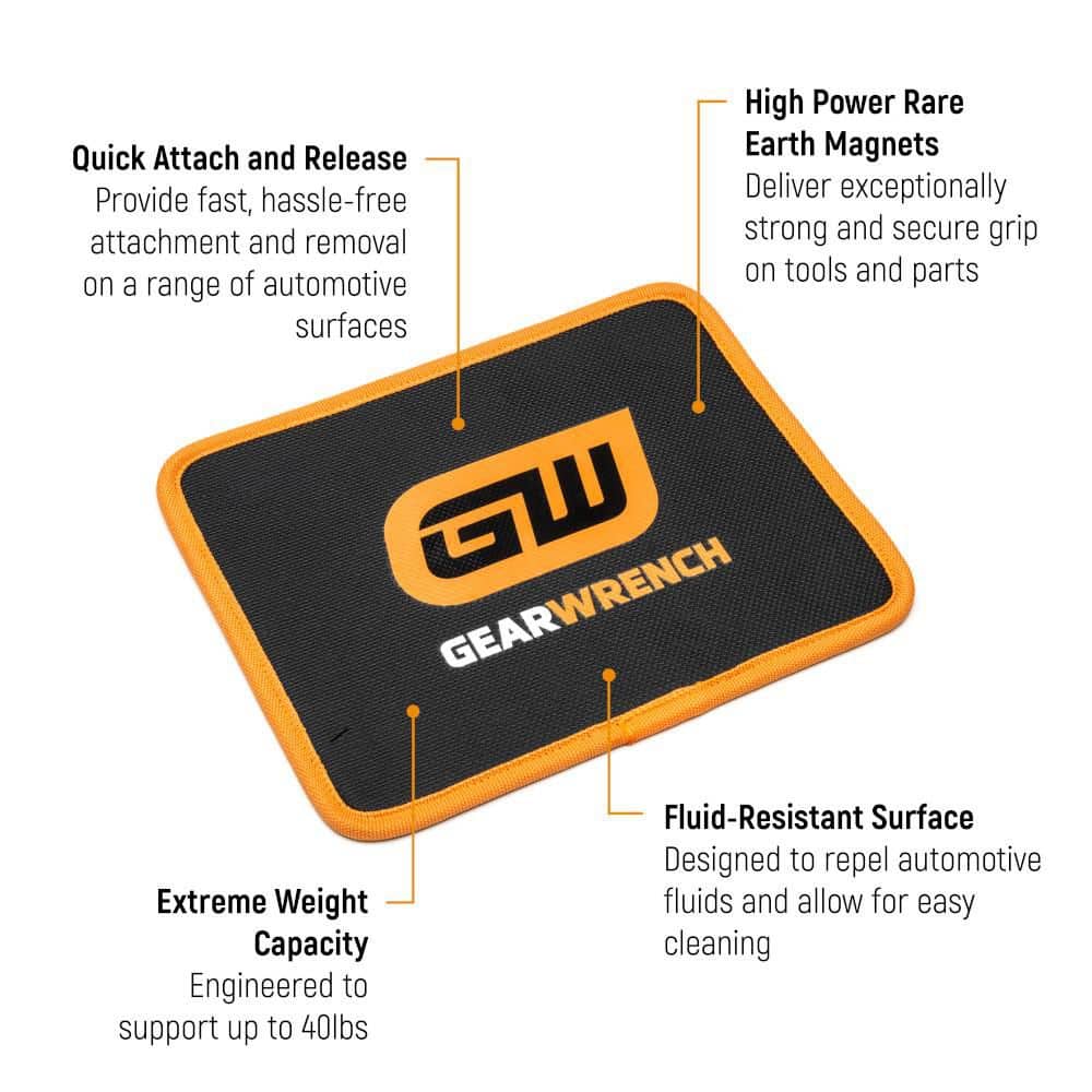 10 in. x 8 in. High Strength Magnetic Tool Mat - Hercitys