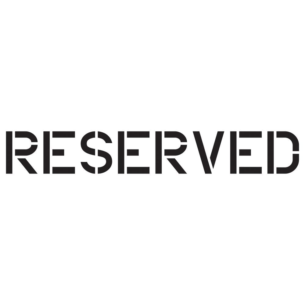 3 in. Reserved Stencil - Hercitys