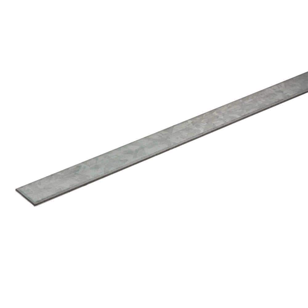 1-1/4 in. x 4 ft. – 12 Gauge Thick Zinc Plated Steel Flat Bar - Hercitys