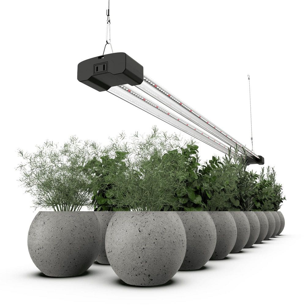 4 ft. LED Grow Light Full Spectrum 5000K Daylight and 660 nm Red Linkable Indoor Plant Fixture - Hercitys