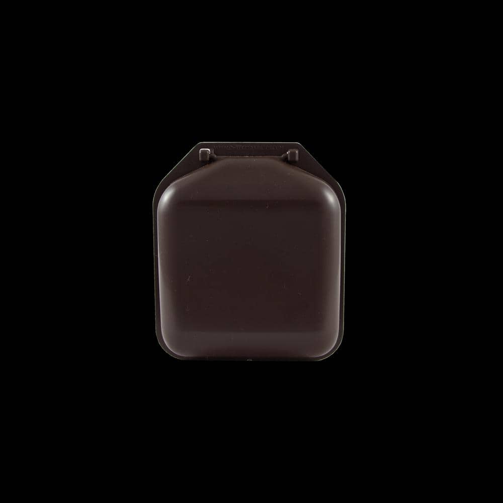 4 in. Low Profile Dual Door Wall Vent in Brown - Hercitys