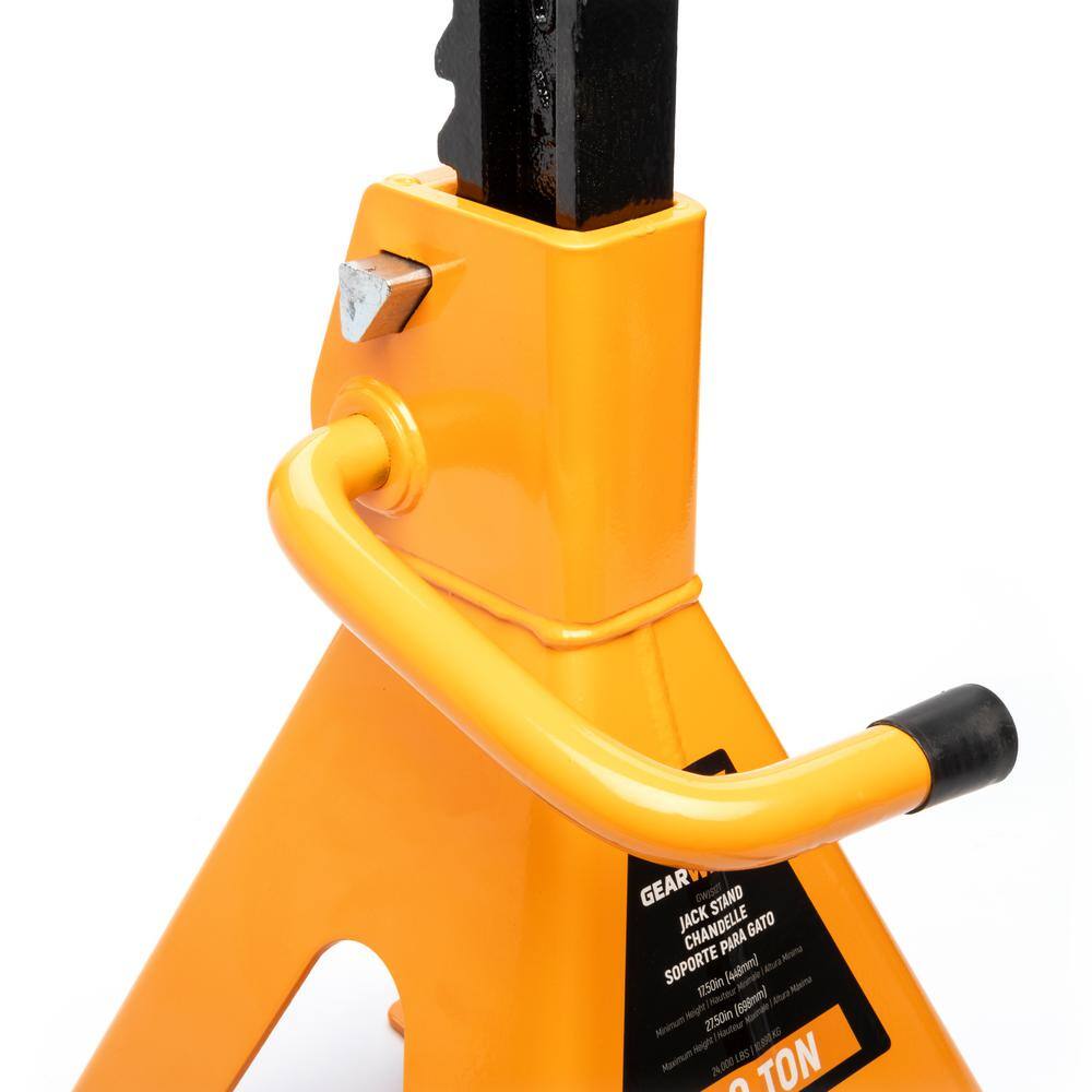 12-Ton Ratcheting Jack Stands (2-Piece) - Hercitys