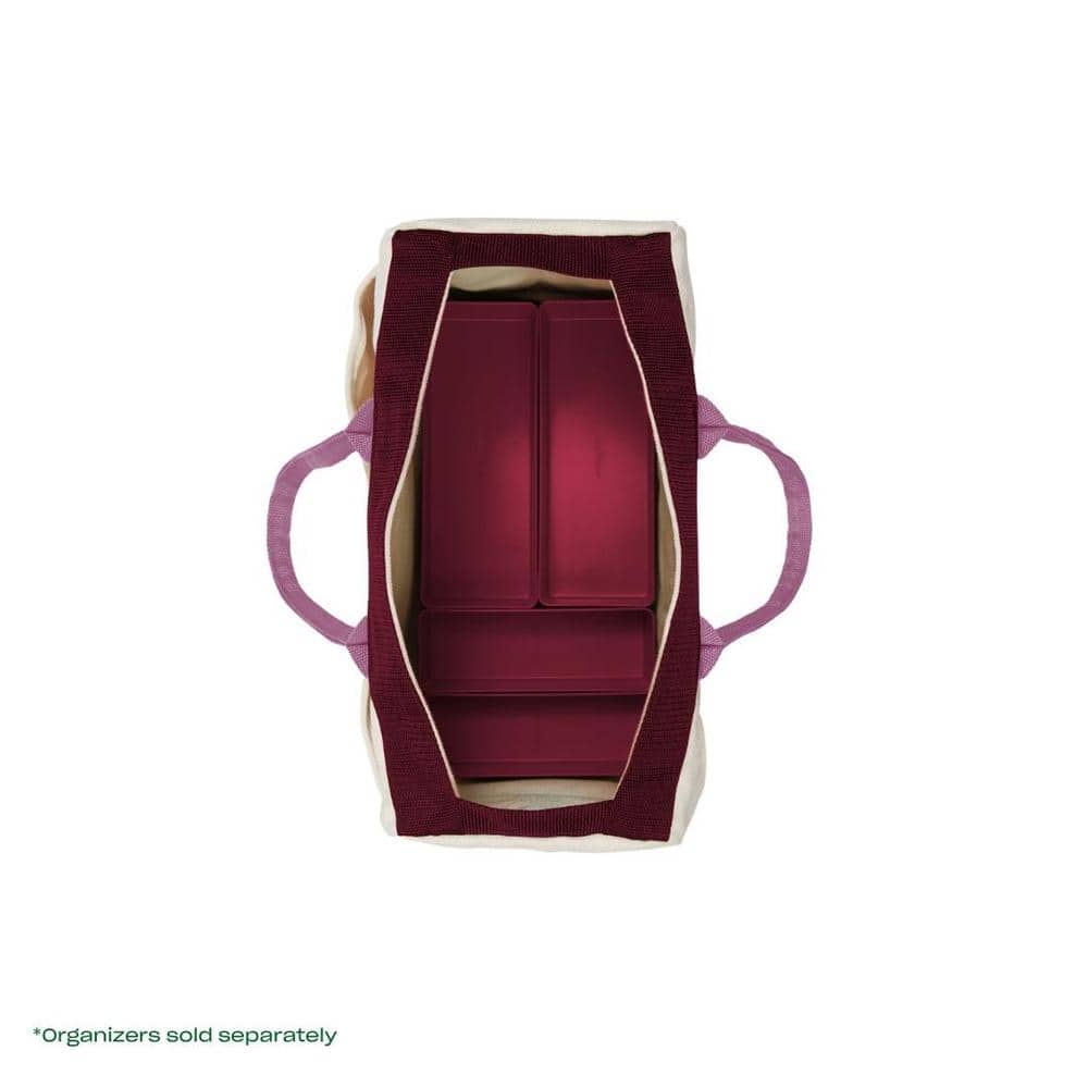 14 in. 9 Pocket Red Canvas Tool Bag - Hercitys