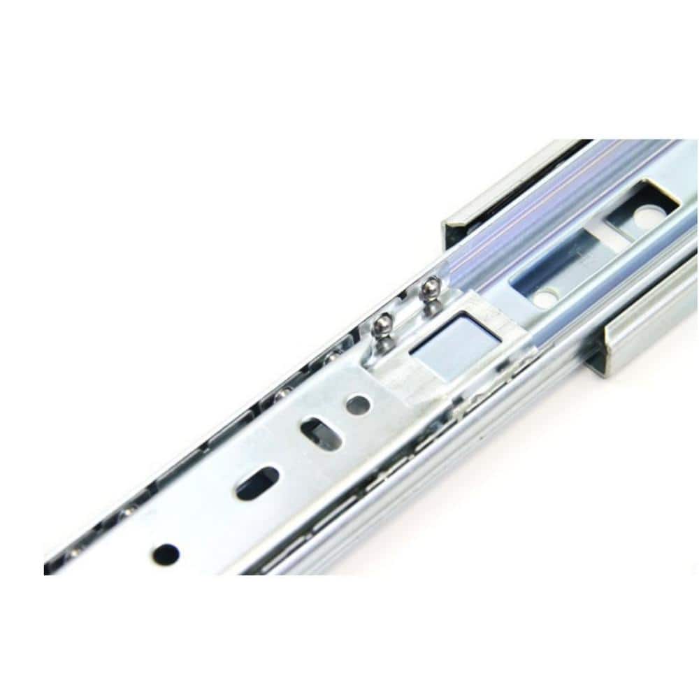 14 in. Full Extension Ball Bearing Side Mount Drawer Slide Set with Rear Bracket 4-Pairs (8 Pieces) - Hercitys