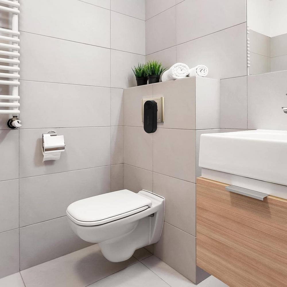 20 Sq. Ft. Mini Portable Plug-in Negative Ion Air Purifier in Black (2 Pack) - Hercitys