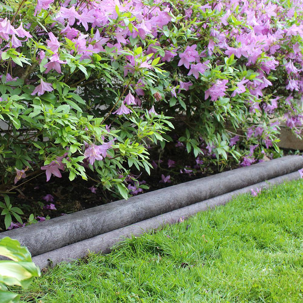 3 in. x 4 in. x 8 ft. Brown Recycled Plastic Lumber Landscape Timber Edging G-Grade (2 Per Box) - Hercitys