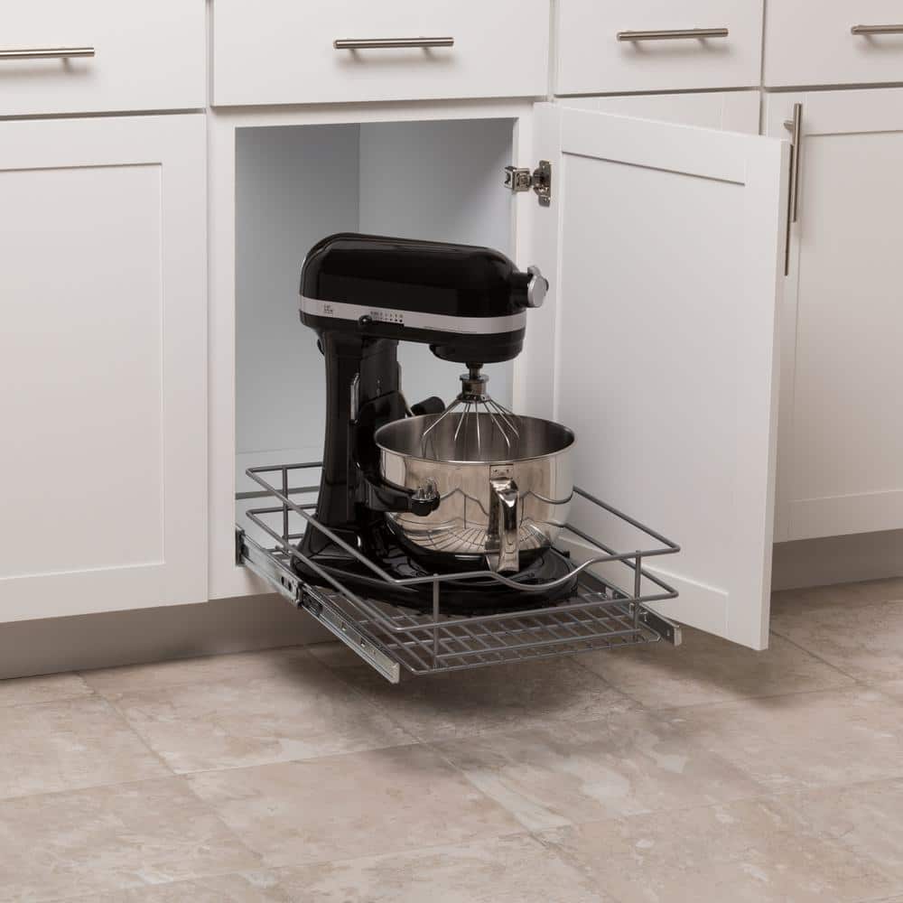 14 in. Single Tier Wire Soft-Close Pullout Basket - Hercitys