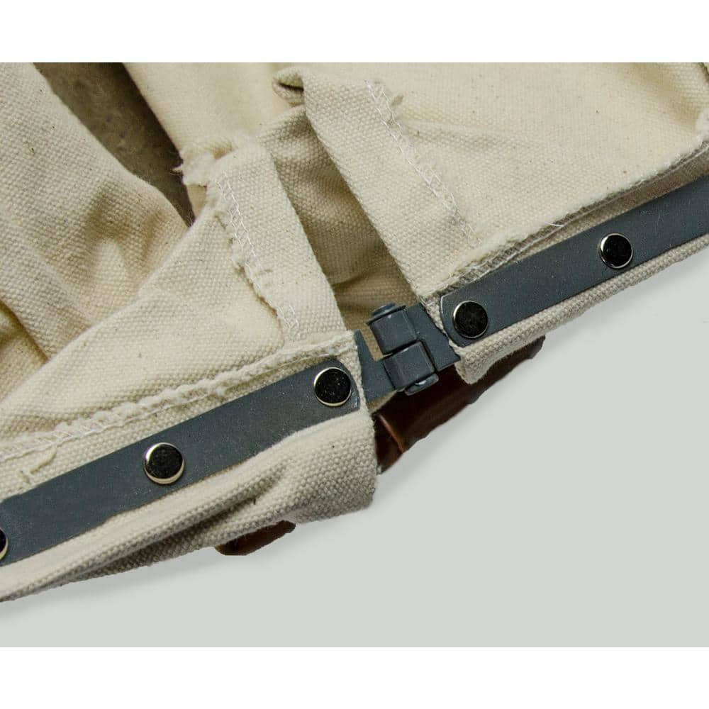 24 in. Canvas Tool Bag with Leather Bottom - Hercitys