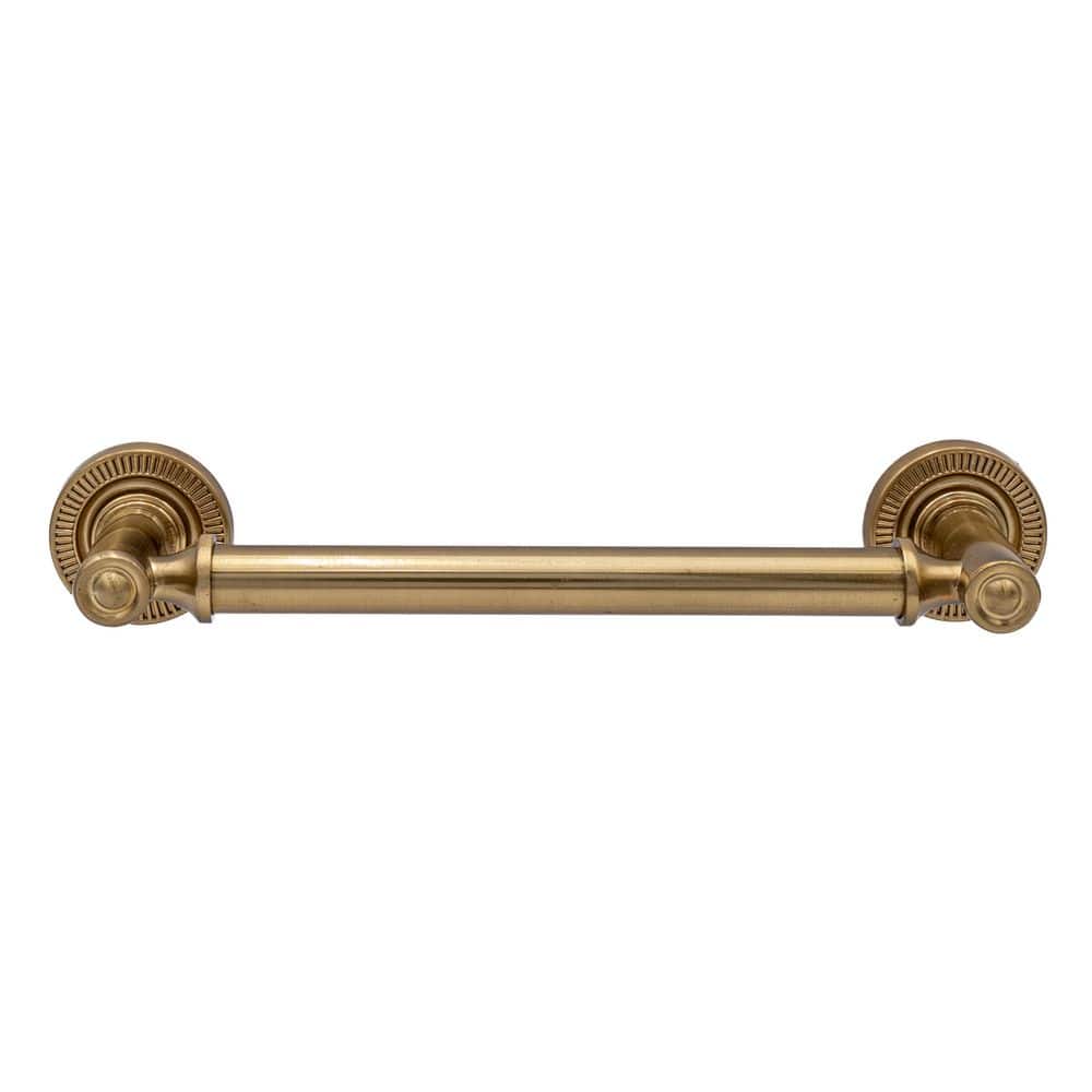10-Pack Minted 5 in. (127 mm) Center-to-Center Traditional Satin Brass Bar Drawer Pull - Hercitys