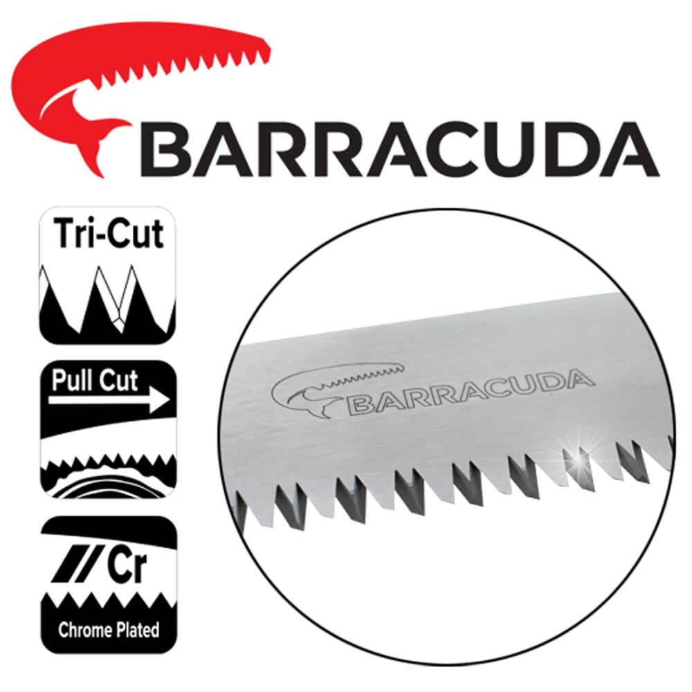 12 in. Barracuda Telescoping Pruning Saw 41 in. to 78 in. - Hercitys