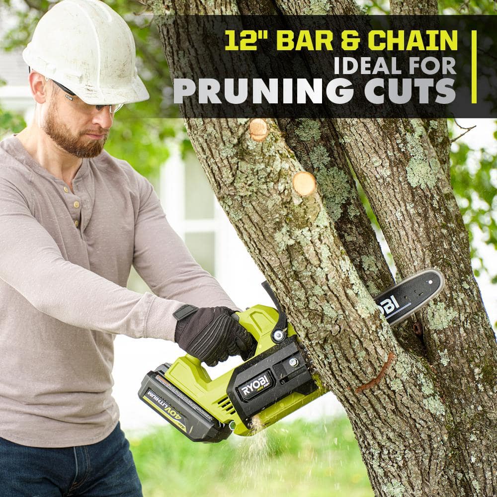 40V HP Brushless 12 in. Top Handle Battery Chainsaw (Tool Only) - Hercitys