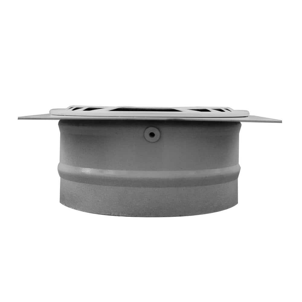 4 in. Aluminum Bathroom Soffit Vent, White - Hercitys