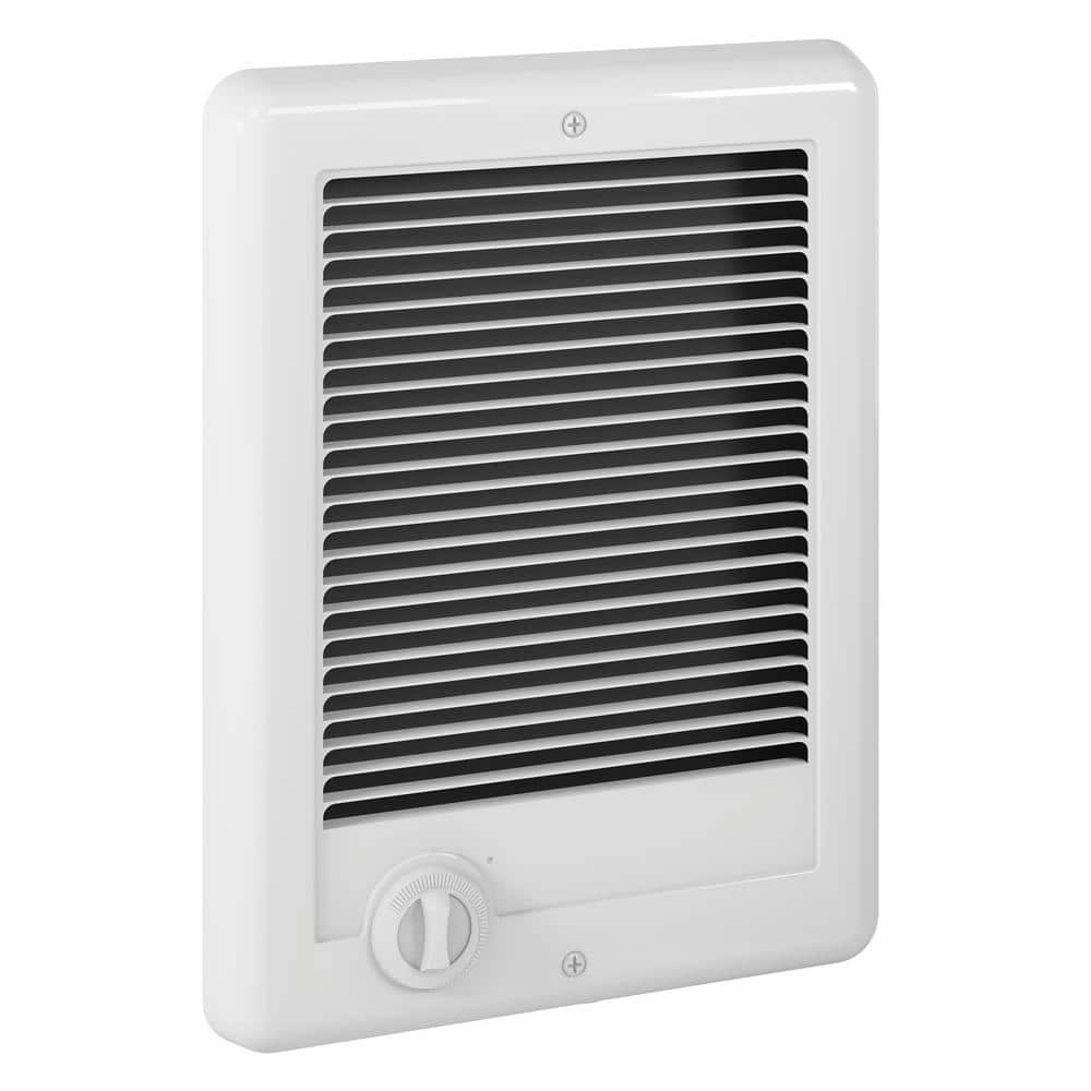 120-volt 1,000-watt Com-Pak In-wall Fan-forced Electric Heater in White with Thermostat - Hercitys
