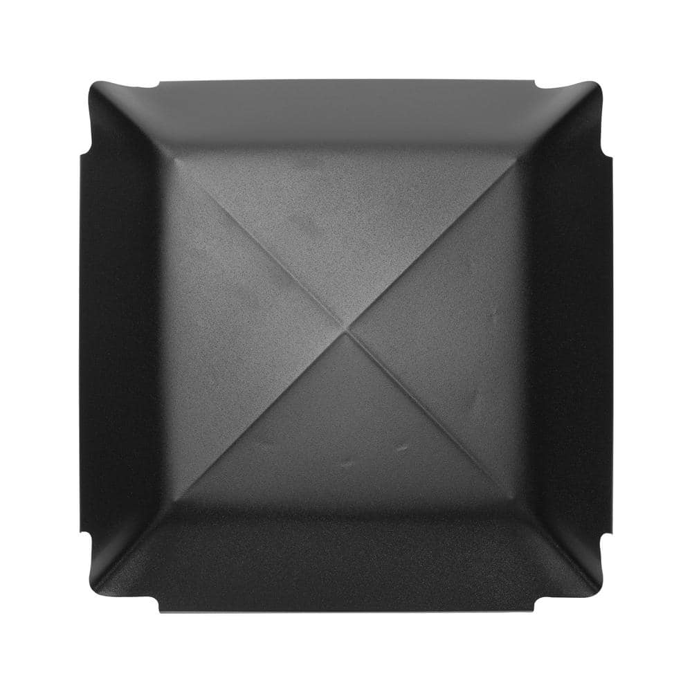 10 in. Round Slip-In Welded Leg Single Flue Chimney Cap in Black Galvanized Steel - Hercitys