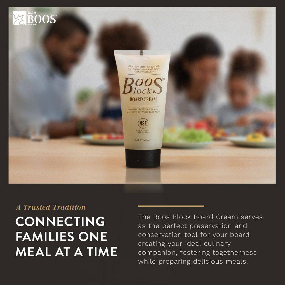 3-Piece Block Wooden Butcher Block Board Natural Moisture Cream, 5 Oz - Hercitys