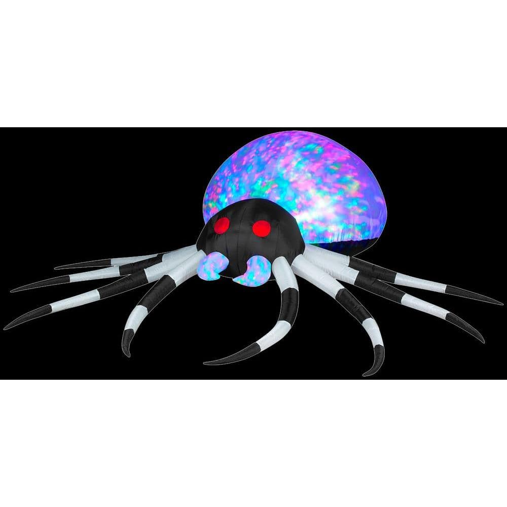 2.6 ft. Inflatable Projection Kaleidoscope Spider - Hercitys