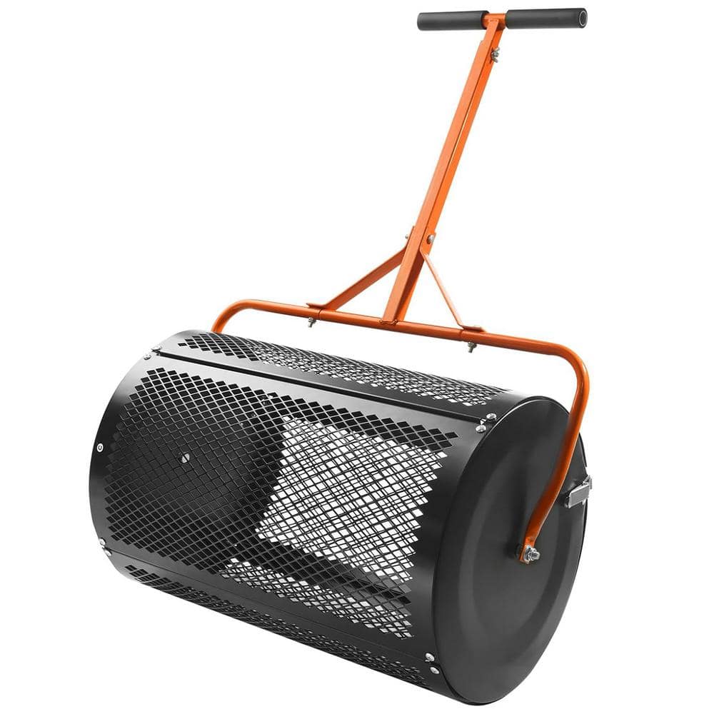 24 in. Height Adjustable Mulch Peat Moss Compost Spreader Multi-Purpose Yard Care Equipment - Hercitys