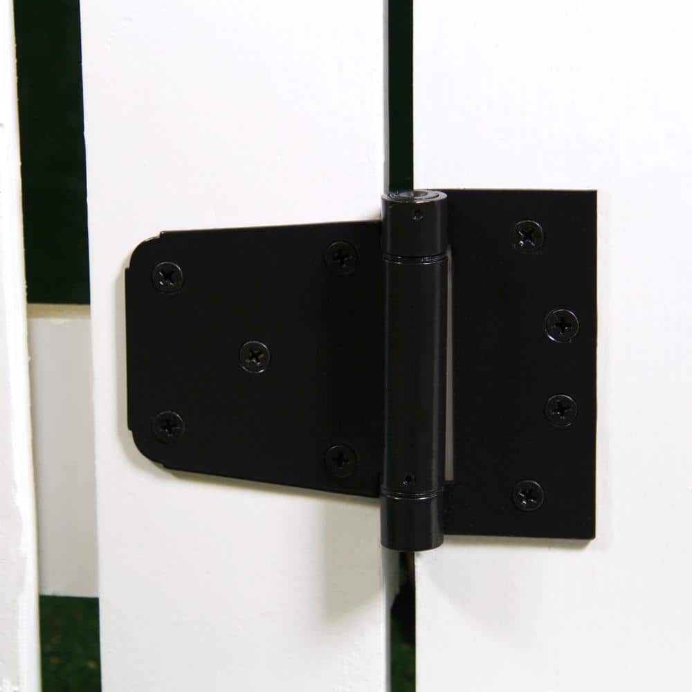 3-1/2 in. Standard Black Spring Tee Hinge - Hercitys